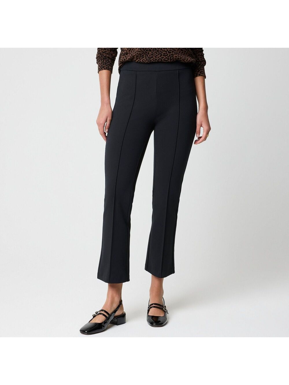 NWT J. Crew Factory Ponte Cropped Pull-On Pant - Size 12 - MSRP $138